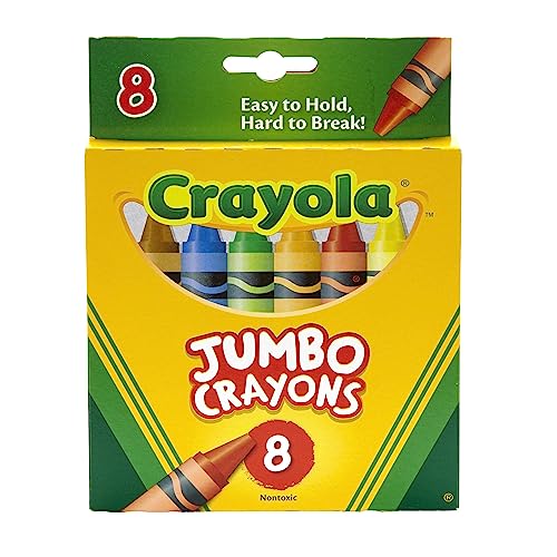 Crayola Jumbo Crayons, 8 Toddler Crayons, Assorted Colors
