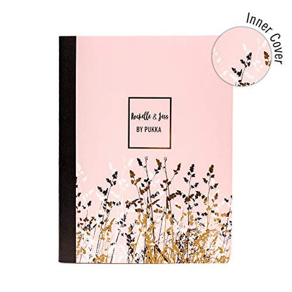 Pukka Pad, Composition Notebooks - 48 Pack of Journals Featuring 140 Pages of College Ruled 80GSM Paper with Sturdy Cover Stock - 9.75 x 7.5in - Rochelle and Jess - color: Rochelle & Jess, size: 48 Pack