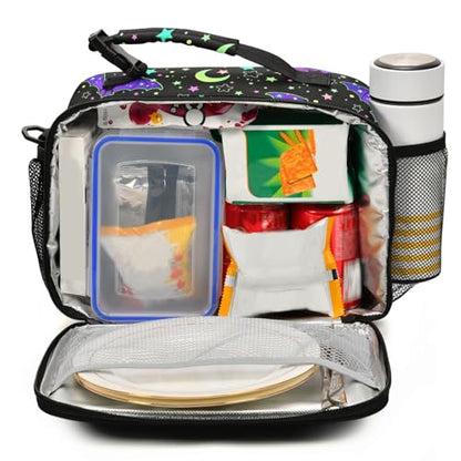 MNSRUU Unisex Insulated Lunch Bag, Bat 13, Fabric, 11"x4.33"x 9.05", Ample Storage Space, Keeps Food Warm, Portable, Lightweight - color: Bat 13
