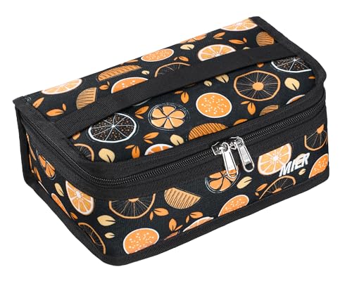 MIER Small Lunch Bag for Kids & Adults Compact Insulated Lunch Box Portable Thermal Mini Cooler for Work School Travel, Fruits - color: Fruits, size: Mini