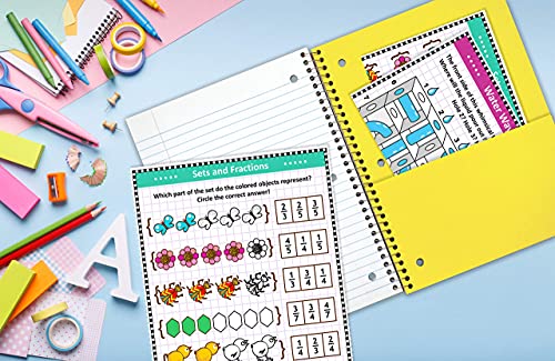 Better Office Products Spiral Notebooks 3-Subject, Wide Rule, 120 Sheet Notebook with Sturdy Pocket Dividers, 10.5 x 8 inches, 6 Assorted Primary Colors, 6 Pack
