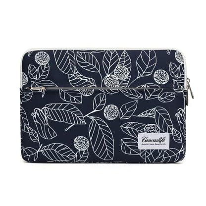 Canvaslife Waterproof Patten Laptop Sleeve 14 inch 14.0 inch Laptop case Bag(Blue Leaves) - color: Blue Leaves, size: 14 inch / 14.0 inch