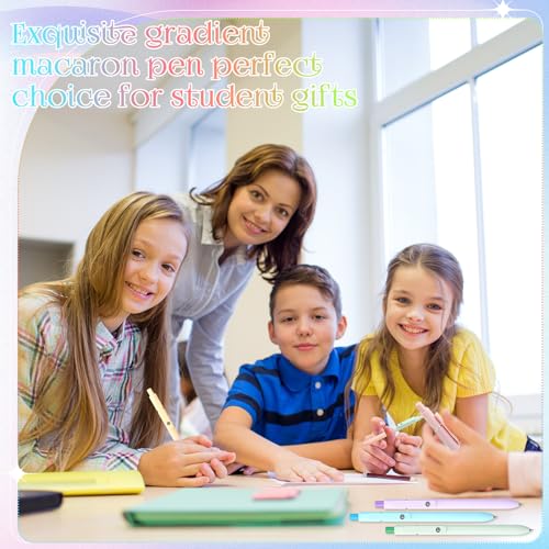 Epakh Gel Pens, 10 Pcs 0.5mm Quick Dry Black Ink Fine Point Smooth Writing Pens High End Series Retractable Aesthetic Ballpoint for Office School Supplies Women Men Gifts(Macaron Color,Classic) - color: Macaron Color, style: Classic