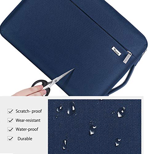 Voova Laptop Sleeve Case 14 15 Inch with Handle, 360° Protective Waterproof Slim Computer Bag Cover Compatible with MacBook Air 15 M2/M3/M4 2024-2025, MacBook Pro 14/15, Hp Chromebook 14, Blue - color: Blue, size: 14-15 Inch