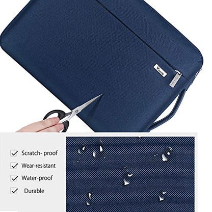 Voova Laptop Sleeve Case 14 15 Inch with Handle, 360° Protective Waterproof Slim Computer Bag Cover Compatible with MacBook Air 15 M2/M3/M4 2024-2025, MacBook Pro 14/15, Hp Chromebook 14, Blue - color: Blue, size: 14-15 Inch
