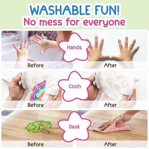 TinyGeeks 12 Peanut Crayons - Non Toxic Crayons for Toddlers - Washable for Kids Ages 4-8 - Easy To Hold - Toddlers 2-4 Years - Ergonomic Shape