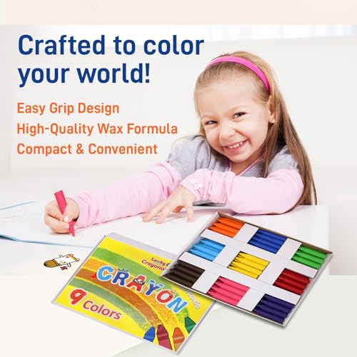 Chubby Crayons for Kids Set of 144 Rainbow Crayons Classroom Supplies (2-7/8"L x 9/16" Dia) - style: 144 Chubby Jumbo