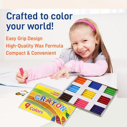 Chubby Crayons for Kids Set of 144 Rainbow Crayons Classroom Supplies (2-7/8"L x 9/16" Dia) - style: 144 Chubby Jumbo