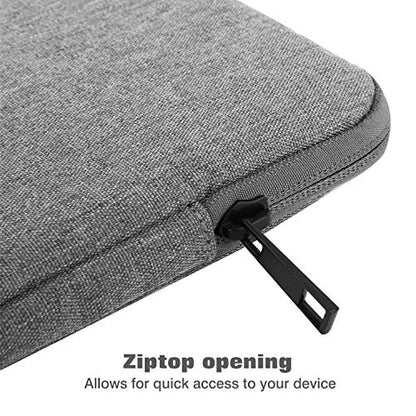 MoKo 7-8 Inch Tablet Sleeve Bag, Polyester Pouch Cover Case Fits iPad mini (A17 Pro) 8.3" 2024, iPad mini 6/5/4/3/2/1, Samsung Galaxy Tab S2 8.0, Tab A 8.0, ZenPad Z8s 7.9,Light Gray - color: Light Gray, size: 7-8 inch