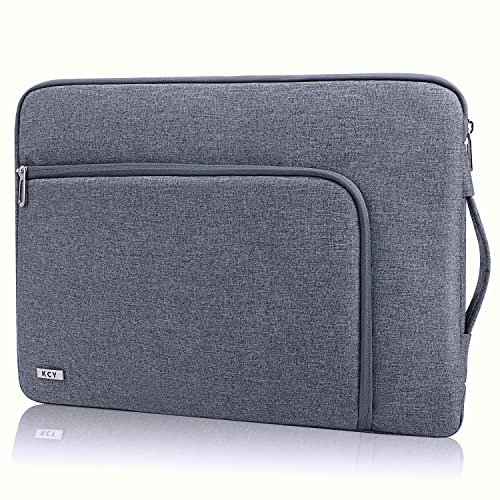 KCY Laptop Sleeve 11.6 Inch, Waterproof Slim Laptop Case Bag with Handle Compatible with Surface Pro 7/8/9/11/12, MacBook Air 11/12, 11-12 Inch Chromebook, Grey - color: Grey, size: 11-12.6 Inch(32x23x2.5cm)