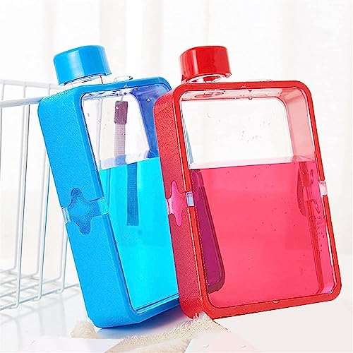 Water Bottle 380ml Small Plastic Water Cup Portable Creative Kettle Student Office Outdoor Sports Travel Kettle(Navy Blue)