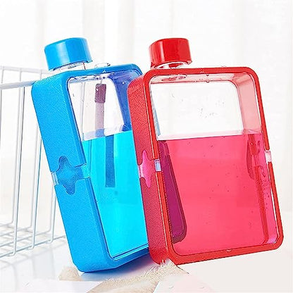 Water Bottle 380ml Small Plastic Water Cup Portable Creative Kettle Student Office Outdoor Sports Travel Kettle(Navy Blue)