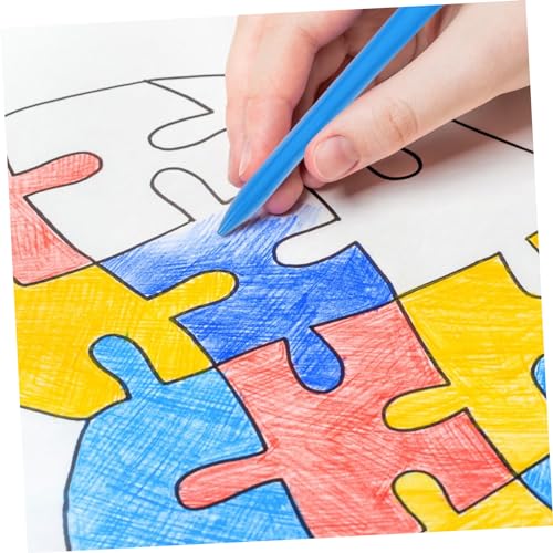 HOMSFOU 36-piece Pack Jumbo Washable Crayons Bulk Twistables for Boys and Girls Safe Painting Crayon Set Portable Drawing Accessory