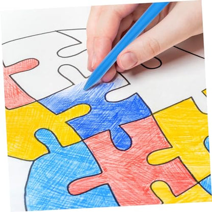 HOMSFOU 36-piece Pack Jumbo Washable Crayons Bulk Twistables for Boys and Girls Safe Painting Crayon Set Portable Drawing Accessory
