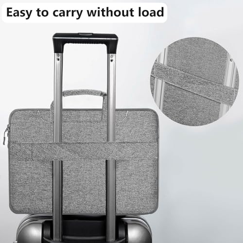 Hseok Laptop Shoulder Bag 13 13.3 14 Inch Case Compatible with MacBook Pro/Neo 14" M5/M4/M3/M2/M1,Mac Air/pro/Neo 13" and Most 13 13.3 14 Notebooks,Spill-Resistant Briefcase,Dark Gray & Gray - color: Dark Gray & Gray, size: 13-13.5 inch