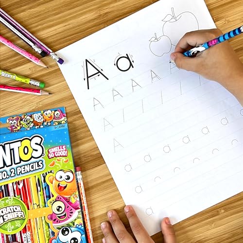 Scentos Scented Pencils for Kids - No. 2 Lead Pencils - Cute Pencil - For Ages 3 and Up - 24 Pack