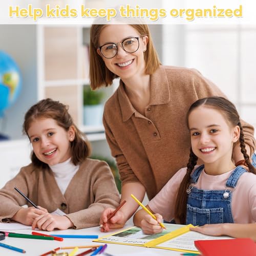 Henoyso 24 Pcs Plastic Folders with Clear Front Pocket and 3 Prong Take Home Plastic 2 Pocket Folder Back to School for Students Parent Teacher Communication for School Office (Yellow) - color: Yellow