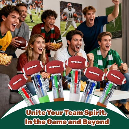 24 Pcs Football Party Favors Football Multicolor Pen in One 4-in-1 Cute Fun Pens Bulk Kawaii Ballpoint Pen for Sports Goodie Bags Stuffers (Football) - style: Football