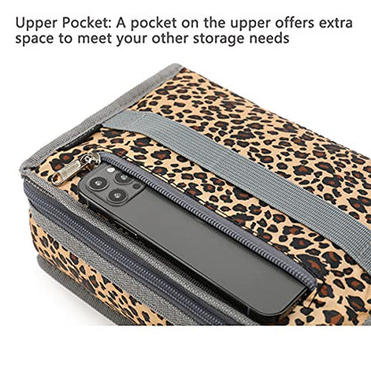 FlowFly Small Insulated Lunch box Portable Soft Bag Mini Cooler Thermal Meal Tote Kit with Handle for Work & School, Leopard - color: Leopard#1