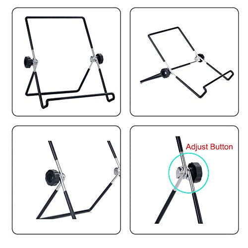 MOACC Tablet Holder Stand, Universal Multi-Angle Non-Slip Adjustable Holder Cradle for 9-12.9 inch Tablet PC, Pad (Black)