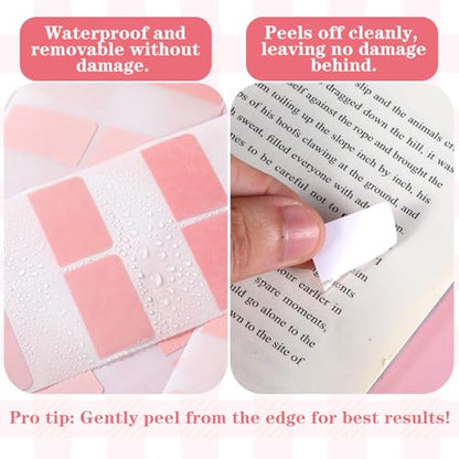 300 Pcs Pink Sticky Index Note Book Tabs, Writable Self-Adhesive Page Tabs, Practical Book Flags for Page Marking, File Classification, Daily Reading Sorting Needs, Essential Study Accessories