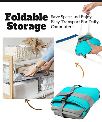 SUNNY BIRD Dual Compartment Lunch Bag Insulated Lunch Box for Women and Men (Aqua Blue 01) - color: Aqua Blue 01