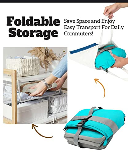 SUNNY BIRD Dual Compartment Lunch Bag Insulated Lunch Box for Women and Men (Aqua Blue 01) - color: Aqua Blue 01