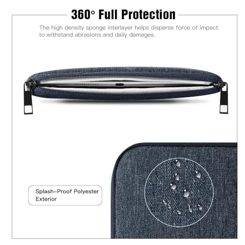 TiMOVO 8-9 Inch Tablet Sleeve with Pockets, Space Gray | Fit iPad mini 7 (A17 Pro, 2024) / mini 6 (8.3", 2021) / 5/4/3/2/1, Portable Protective Carrying Bag Case - color: Space Gray, size: 8-9 Inch