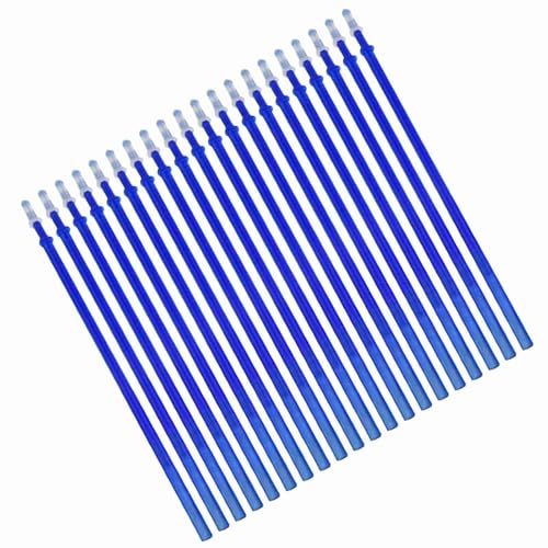 BRRNOO Erasable Pens, Pen Refills with Fine Point 0.5mm Replacement Gel Pen Refills Blue Ink Erasable Gel Ink Pens for Office School Writing (20pcs) - color: Blue, size: 20pcs