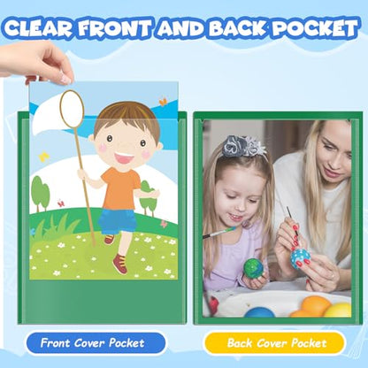 36 Pcs Parent Teacher Communication Folder with Clear Front Pocket, 2 Pocket Home School Folders Take Home Homework Folder for Students Classroom (36, Red) - color: Red