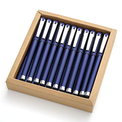 MiSiBao 0.7mm Black Ink Gel Ink Rollerball Pens 2 in 1 Medium Point Pens with Stylus Work Pen Smooth Writing for Office Black gel pen (18pack-Black Ink) - color: Blue-0.7mm-18pack
