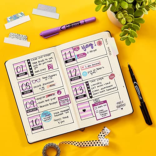 Avery Ultra Tabs Luxe Collection, 2.5" x 1" Margin Tabs, Holographic Iridescent Designs, Repositionable, 16 Total (74179)