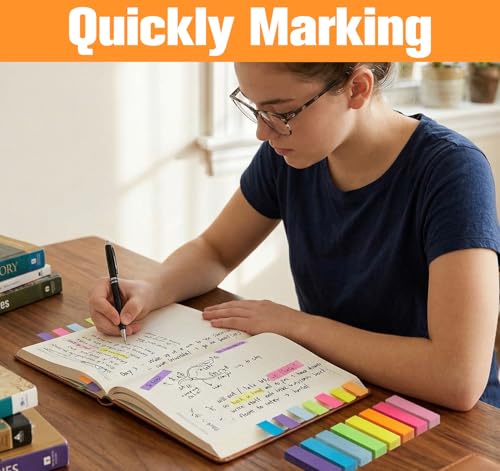 40 Pack Small Sticky Notes,100 Pads/Pack Sticky Tabs,4000 Sheets Index Tabs Repositionable,Mini Self-Stick Note Pads,8 Bright Colors Page Flags Mini Post for Office,School,Home,Meeting,Back to School - size: 15x50mm
