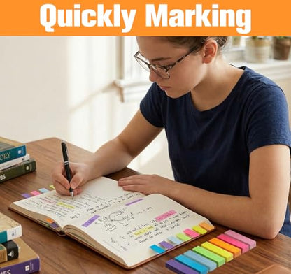 40 Pack Small Sticky Notes,100 Pads/Pack Sticky Tabs,4000 Sheets Index Tabs Repositionable,Mini Self-Stick Note Pads,8 Bright Colors Page Flags Mini Post for Office,School,Home,Meeting,Back to School - size: 15x50mm