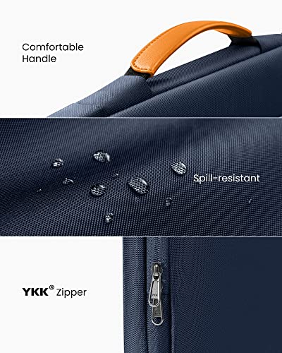 tomtoc 360° Protective Laptop Case for 13.5-14.4 Inch Surface Laptop Studio | Water-Resistant Laptop Bag Fits Surface Laptop 6/5/Studio 2/1, Acer Swift 14, ASUS Zenbook/Chromebook 14, HP EliteBook 14 - color: Navy Blue, size: 13.5-14.4 Inch