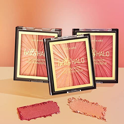 wet n wild MegaGlo Blushlighter, Blendable Blush & Highlighter Set, Shimmery Metallic Finish, I Met Someone - color: 1- I Met Someone