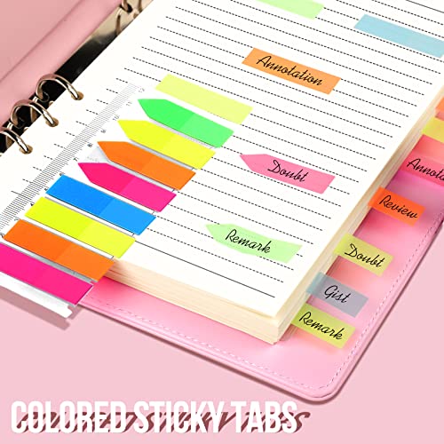 LEOBRO A5 Paper, Planner Inserts for A5 Binder, 5.5 x 8.5 Lined Paper, Loose Leaf Paper, with Binder Pockets, for Refillable Notebook, Journal, Planner Refills