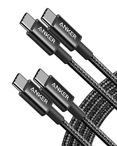 Anker USB C to USB C Cable, Type-C 60W Fast Charging Cable (6 FT, 2Pack) for iPhone 17 Series, iPad mini 6 and More (Black) - color: Black, size: 6FT*2