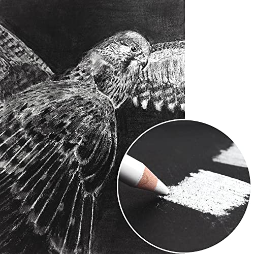 4.9x4.9 Inches Black Paper Sketchbook,30Sheets (180gsm /110lb) Premium Heavyweight Paper Sketchbook,Art Sketch Book for Pencil, Pastel, Gel Pen, Charcoal, Metallic Marker - color: 1-4.9x4.9 inch-180gsm-blcak paper