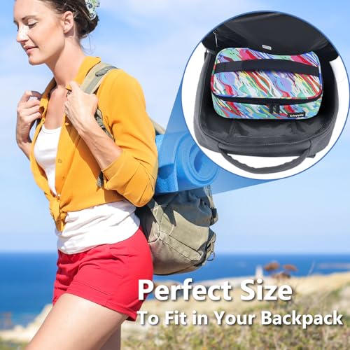 Gloppie Small Lunch Bag Insulated Lunch Box Mini Lunchbox Portable Lunch Cooler Bag Adult Lunch Pail Petty Food Containers Reusable Snack Bag, Camouflage Watercolor - color: Watercolor