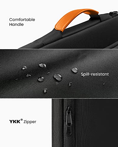 tomtoc 360° Protective Laptop Bag for 17-17.3" HP Dell ASUS Lenovo Laptop | Notebook Sleeve Case Fits Razer Blade Pro 17, HP Envy Laptop 17 Inch, Dell Inspiron 17 3000, ASUS ROG Zephyrus S 17.3 Inch - color: Black, size: 17-17.3 Inch