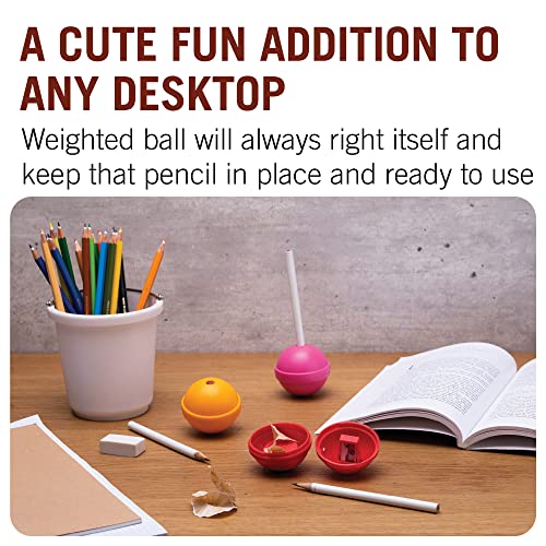 Monkey Business Lollypop Pencil Sharpener for Kids, Cute Pencil Sharpener for Girls and Boys, Student Stationery Supplies, Birthday Gift (Yellow) - style: Lollypop - Yellow