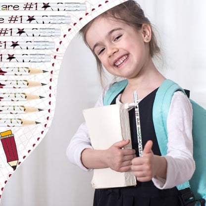Tenceur 24 Pcs 5th Graders Pencils Bulk Motivational Pencils with Erasers Inspirational Pencil with Back to School Supplies for Kids Student Teacher Classroom Reward - style: 5th Graders