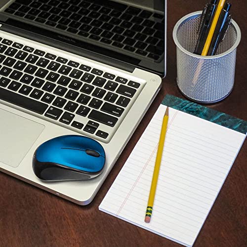 Logitech M317 Wireless Mouse, 2.4 GHz with USB Receiver, 1000 DPI Optical Tracking, 12 Month Battery, Compatible with PC, Mac, Laptop, Chromebook - Blue - color: Steel Blue