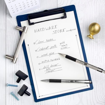 Zebra Pen STEEL G-301 Retractable Gel Pen, Black Ink, 0.7mm, 2-Pack | Stainless Steel Barrel, Textured Grip, Easy-Glide Smooth, Skipless Ink, Fine Point Tip, Professional Design (41312) - color: Black B