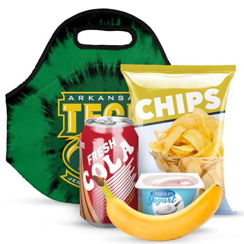 Campus Lab Arkansas Tech University Tie-Dye Soft Neoprene Lunch Bag, School - color: Arkansas Tech University ATU Wonder Boys