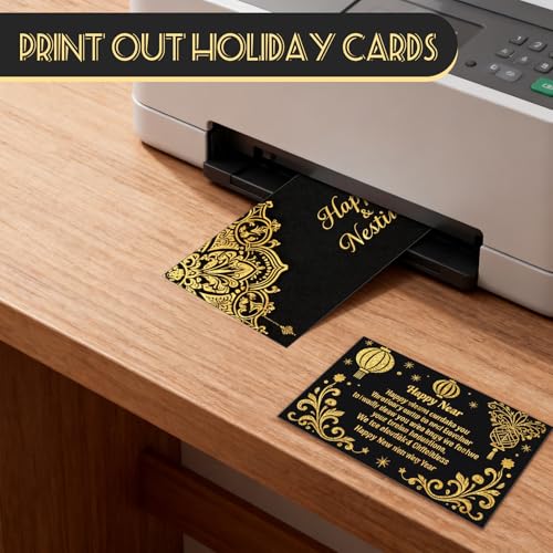 Bercoor 300 Pieces Blank 3 x 5 Inch Index Cards, Heavy Note Cards Study Cards for Office, School Learning, Black