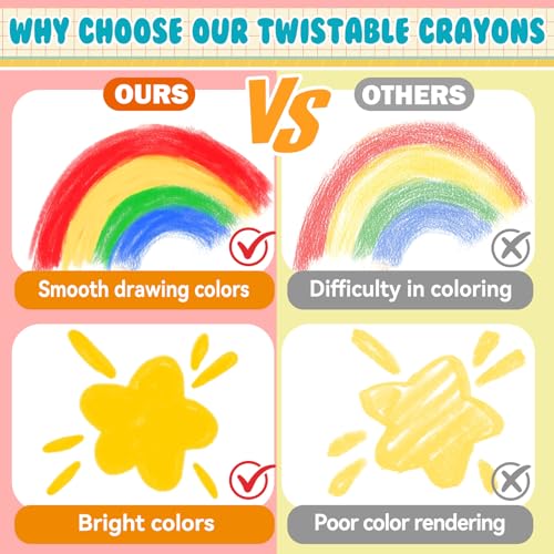 36 Color Silky Twistable Crayons Washable Easy Grip for Artist, Multicultural Pastel Gel Crayons, Art Supplies Coloring Gift