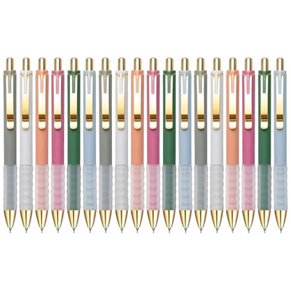 Linbsunne Gel Pens Black Ink Pen 0.5mm fine Point Pens Smooth Writing Retractable Office Supplies (18-count) - color: 18-count