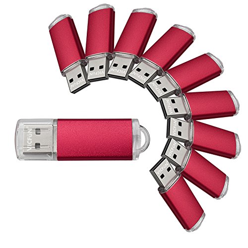 10pcs 8GB USB Flash Drive 8G USB 2.0 USB Drive Thumb Stick, Red - color: Red, size: 8GB-10PACK